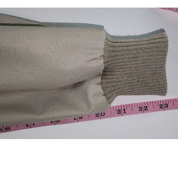 Vintage 70's or 80's Beige Zipper Hooded Bomber Jacket Size 13/14 - Picture 8 of 12